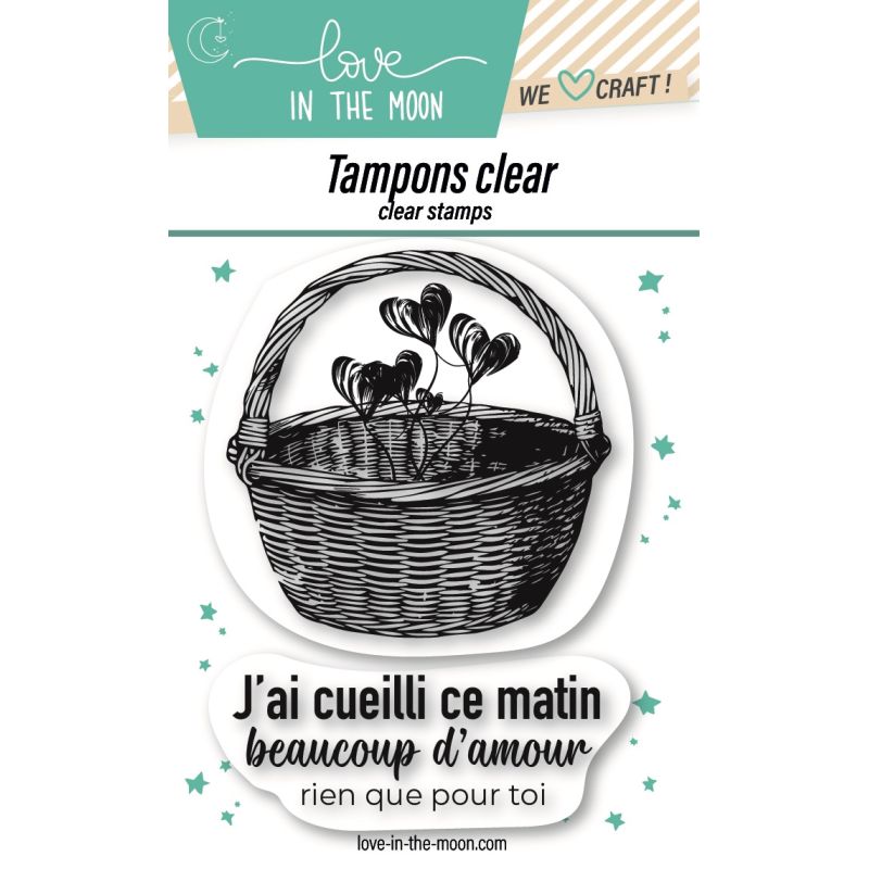 Planche de tampons - Panier d'amour - Love in the Moon