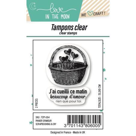 Planche de tampons - Panier d'amour - Love in the Moon