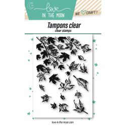 Planche de tampons - Texture feuilles au vent - Love in the Moon