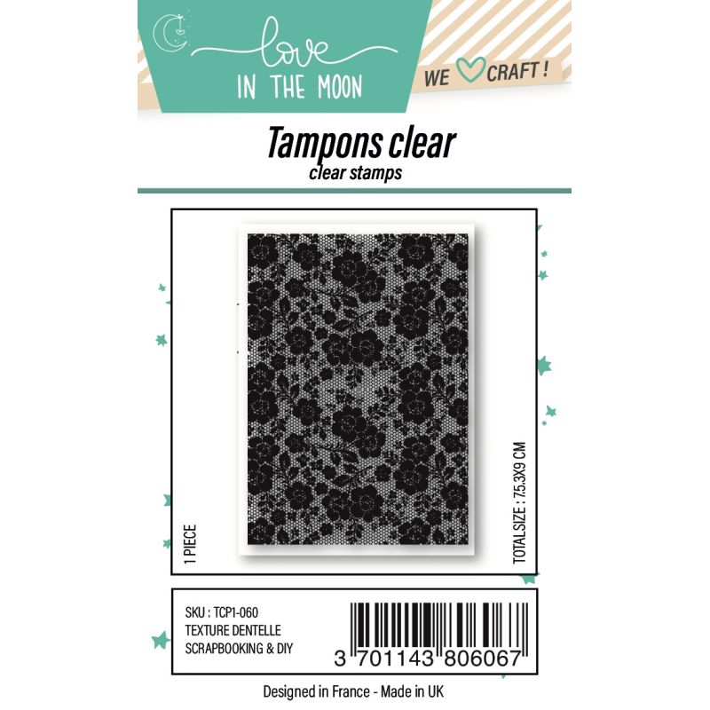 Planche de tampons - Texture dentelle - Love in the Moon