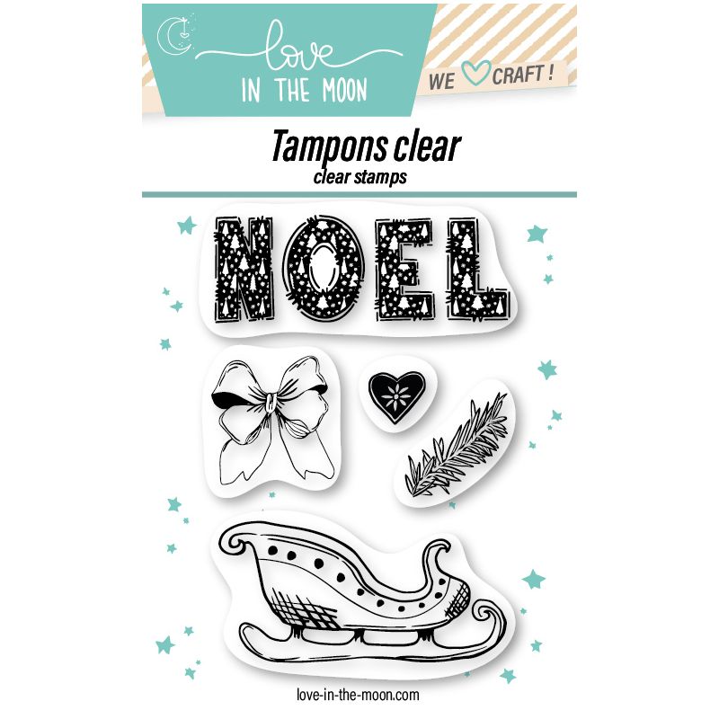 Planche de tampons - Noël & Traineau - Love in the Moon