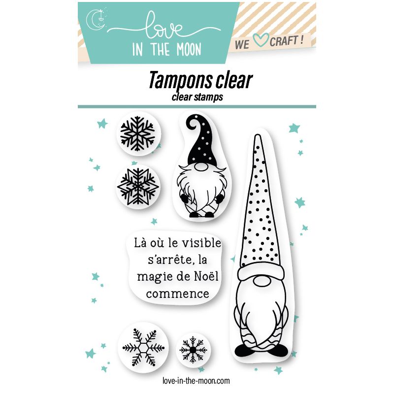 Planche de tampons - Gnomes - Love in the Moon