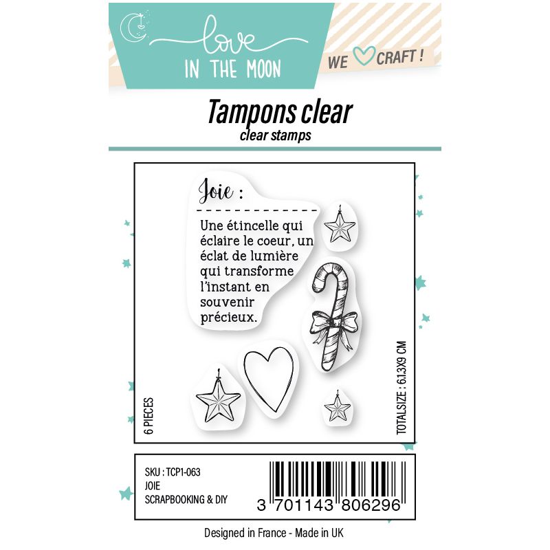 Planche de tampons - Joie - Love in the Moon