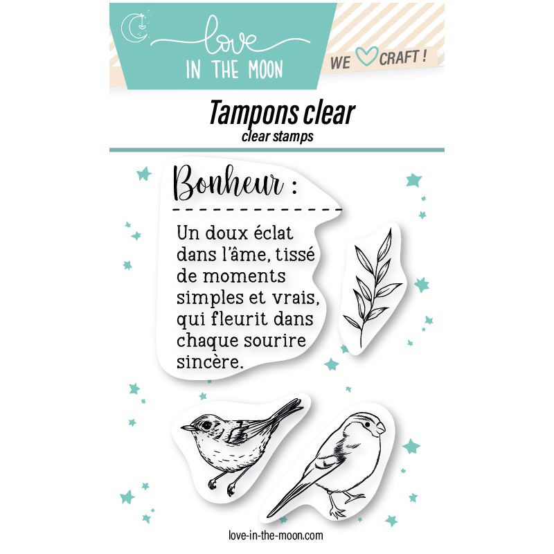 Planche de tampons - Bonheur - Love in the Moon