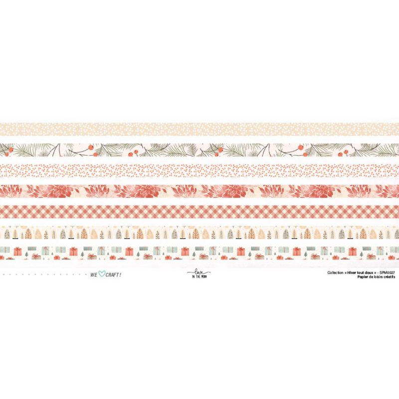 Set Papiers Scrapbooking - Hiver tout doux - Love in the Moon