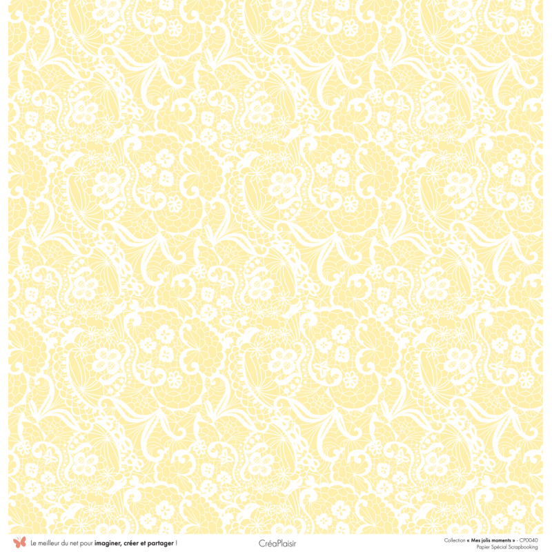 Set papiers Mes jolis moments - 6 papiers 30,5x31,5 cm + 6 papiers 12x30,5cm