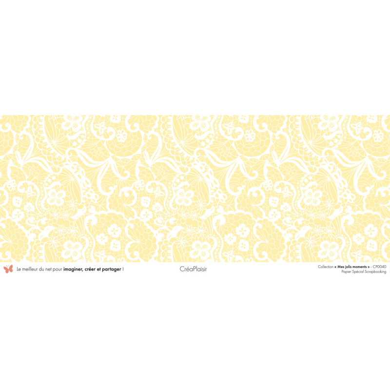 Set papiers Mes jolis moments - 6 papiers 30,5x31,5 cm + 6 papiers 12x30,5cm