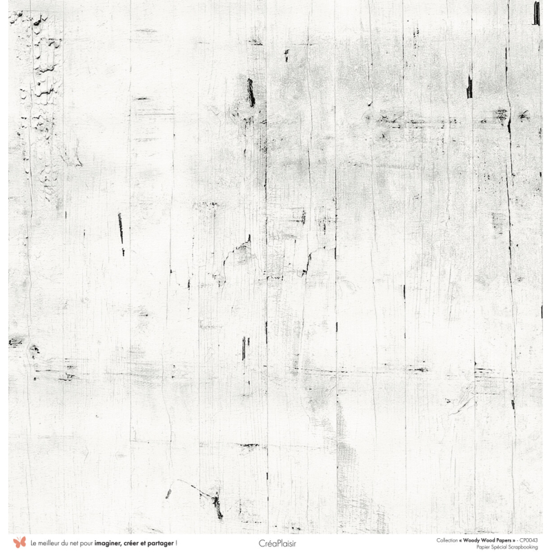 Set papiers Woody Wood Papers - 6 papiers 30,5x31,5 cm + 6 papiers 12x30,5cm