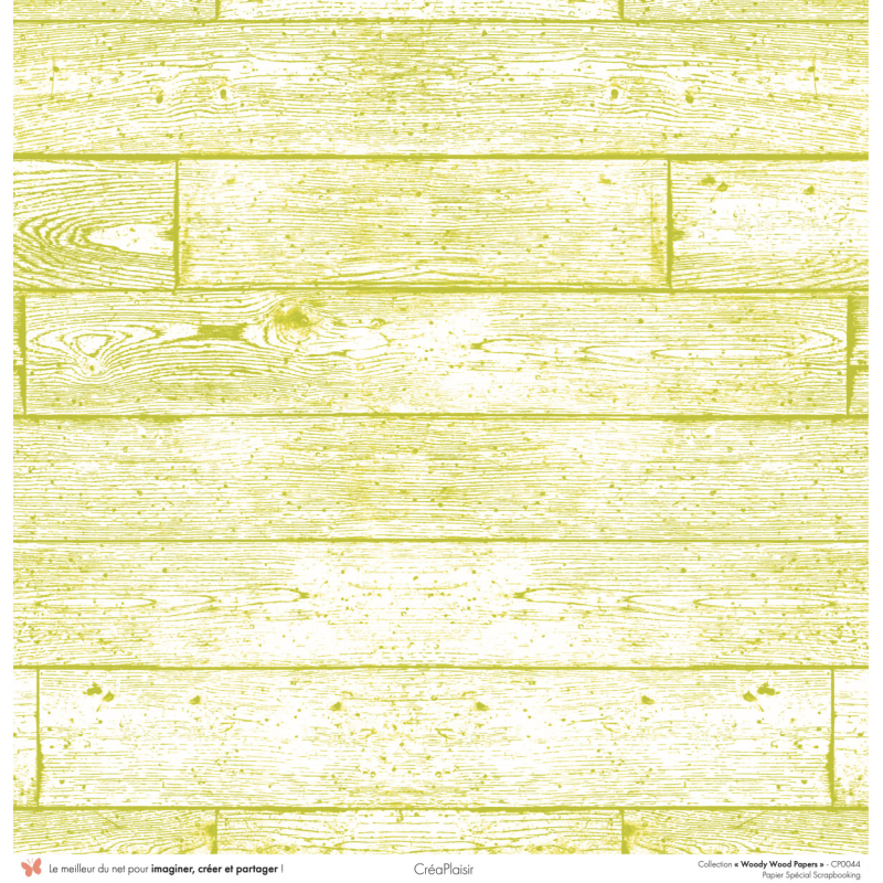 Set papiers Woody Wood Papers - 6 papiers 30,5x31,5 cm + 6 papiers 12x30,5cm