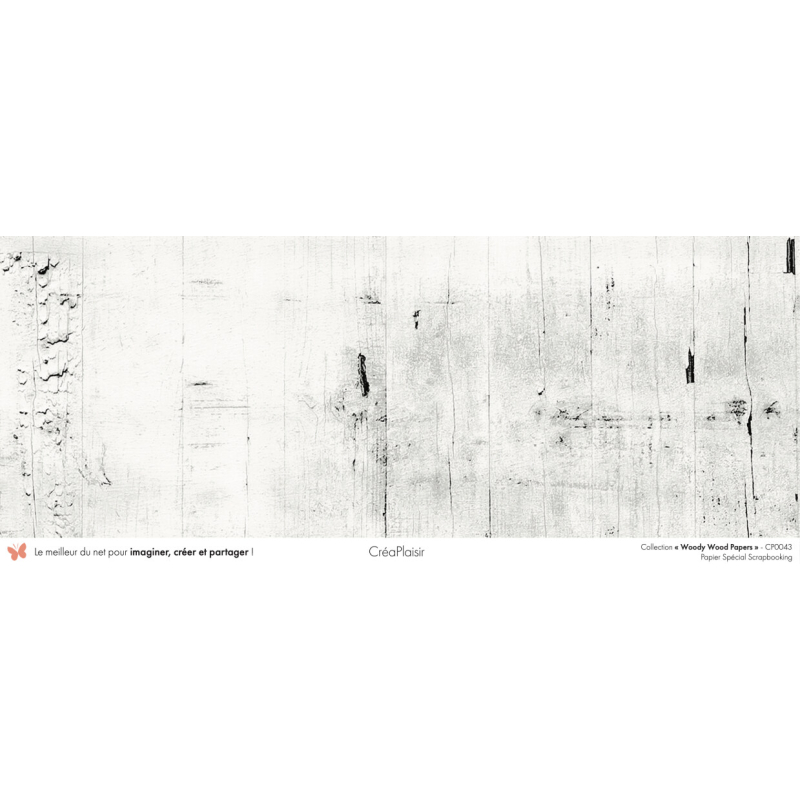 Set papiers Woody Wood Papers - 6 papiers 30,5x31,5 cm + 6 papiers 12x30,5cm