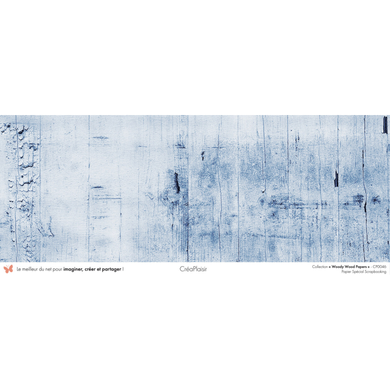 Set papiers Woody Wood Papers - 6 papiers 30,5x31,5 cm + 6 papiers 12x30,5cm