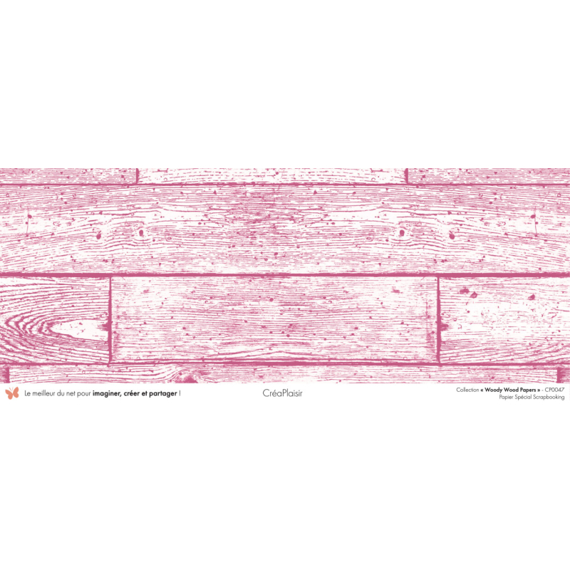 Set papiers Woody Wood Papers - 6 papiers 30,5x31,5 cm + 6 papiers 12x30,5cm