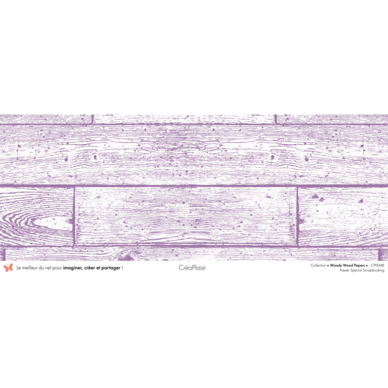 Set papiers Woody Wood Papers - 6 papiers 30,5x31,5 cm + 6 papiers 12x30,5cm