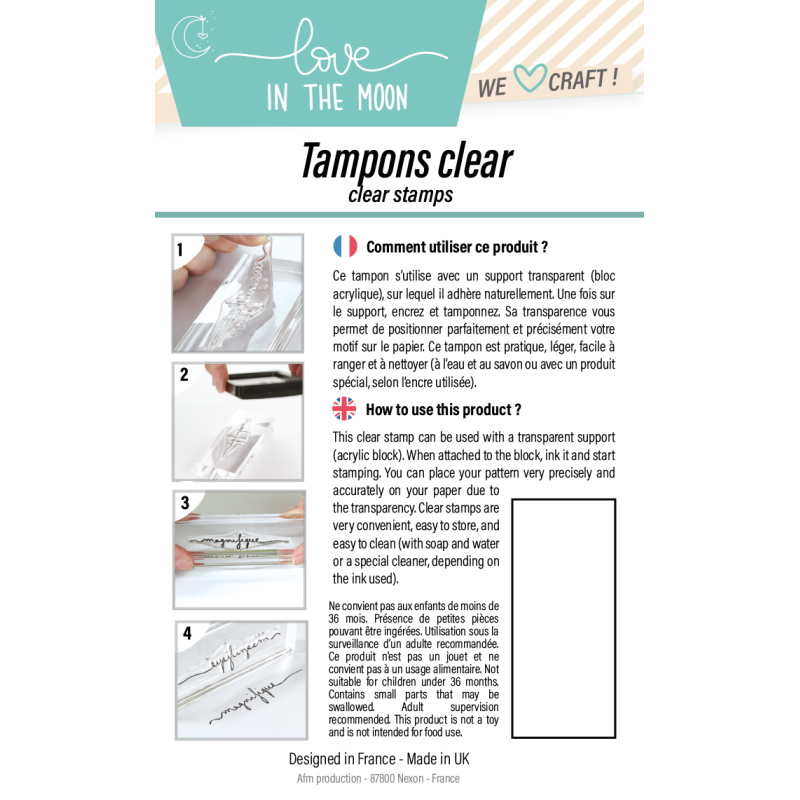 Tampon clear "L'Intensité Du Moment"