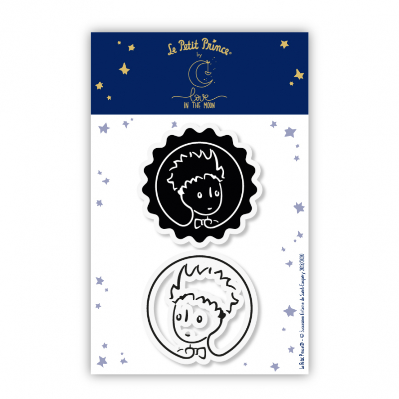 2 tampons transparents "Macaron Petit Prince" - Le Petit Prince