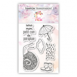 Set de 6 tampons - Petit coin de parapluie - 6,5x9,5cm