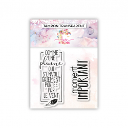 Set de 2 tampons - Moments importants - 7,5x7cm