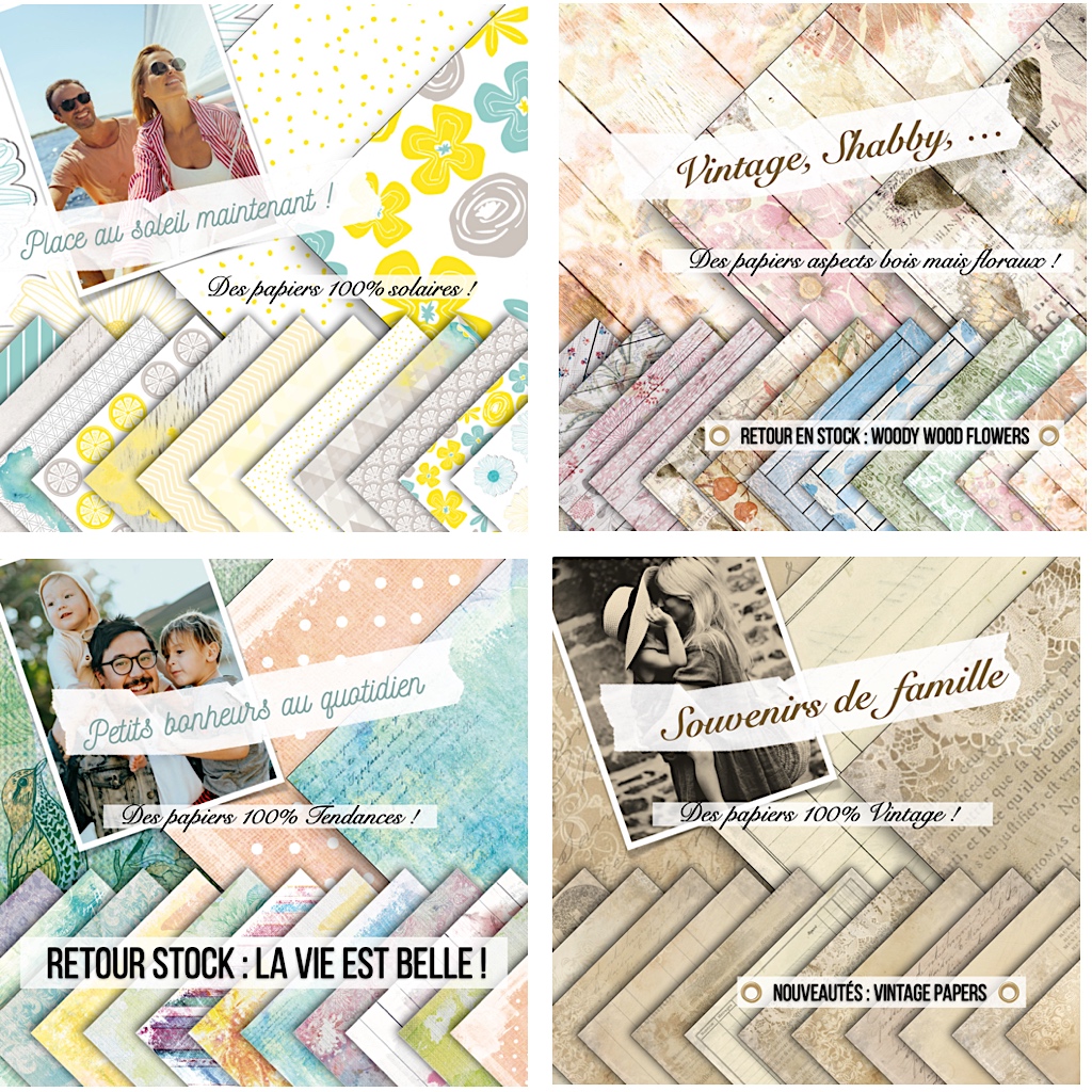 Set de papiers thématiques